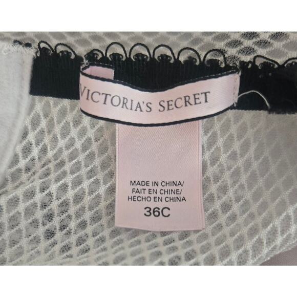 Victoria's Secret Black & White Laced Fitted Blouse/Corset/Bustier 36C - Picture 6 of 10